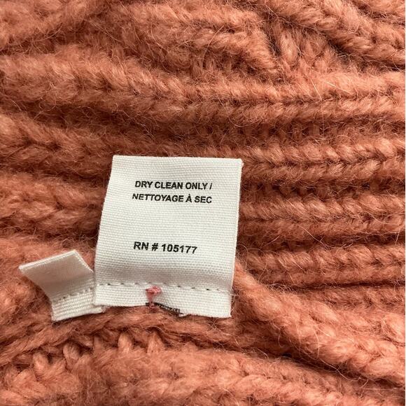 Ulla Johnson Elle Cardigan Rosewood Baby Alpaca Puff Sleeve Knit Sweater Large - Picture 13 of 13